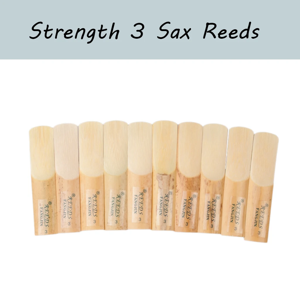 

10PCS Strength 3 Alto Saxophone Reeds Sax Reeds Woodwind Parts & Accessories