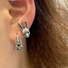 Cute Gothic Cross Hare Rabbits Bunny Animal Jewelry Ear Vintage Stud Earring ► Photo 2/6