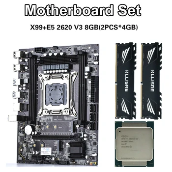 

Kllisre X99 motherboard set with Xeon E5 2620 V3 LGA2011-3 CPU 2pcs X 4GB =8GB 2400MHz DDR4 memory