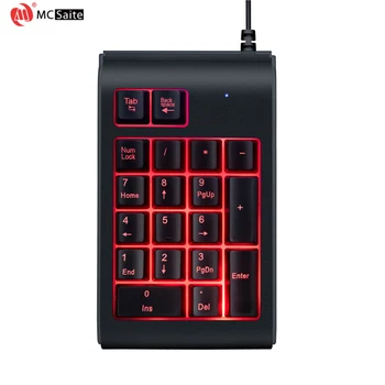 

Numeric keyboard USB 2.0 19 key backlight keyboard