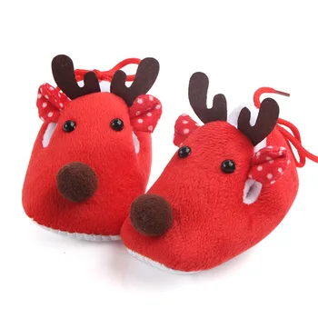 

Christmas Newborn Toddler Baby Shoes Crib Shoes Cartoon Animal Soft Sole Non-slip Baby Shoes