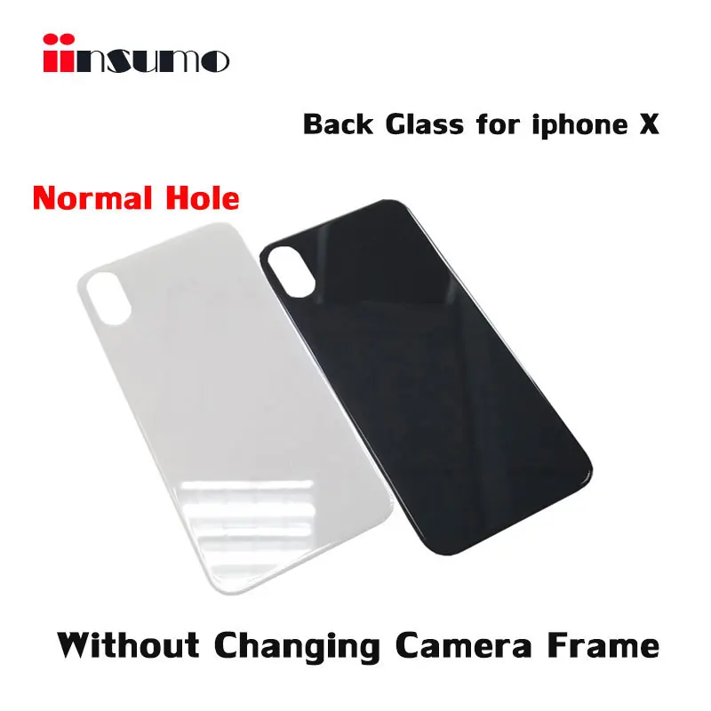 

OEM Back Cover Glass Rear Housing For iPhone X XS XS MAX Rear Door Body Assemble Housing Replacement Parts With Normal Hole
