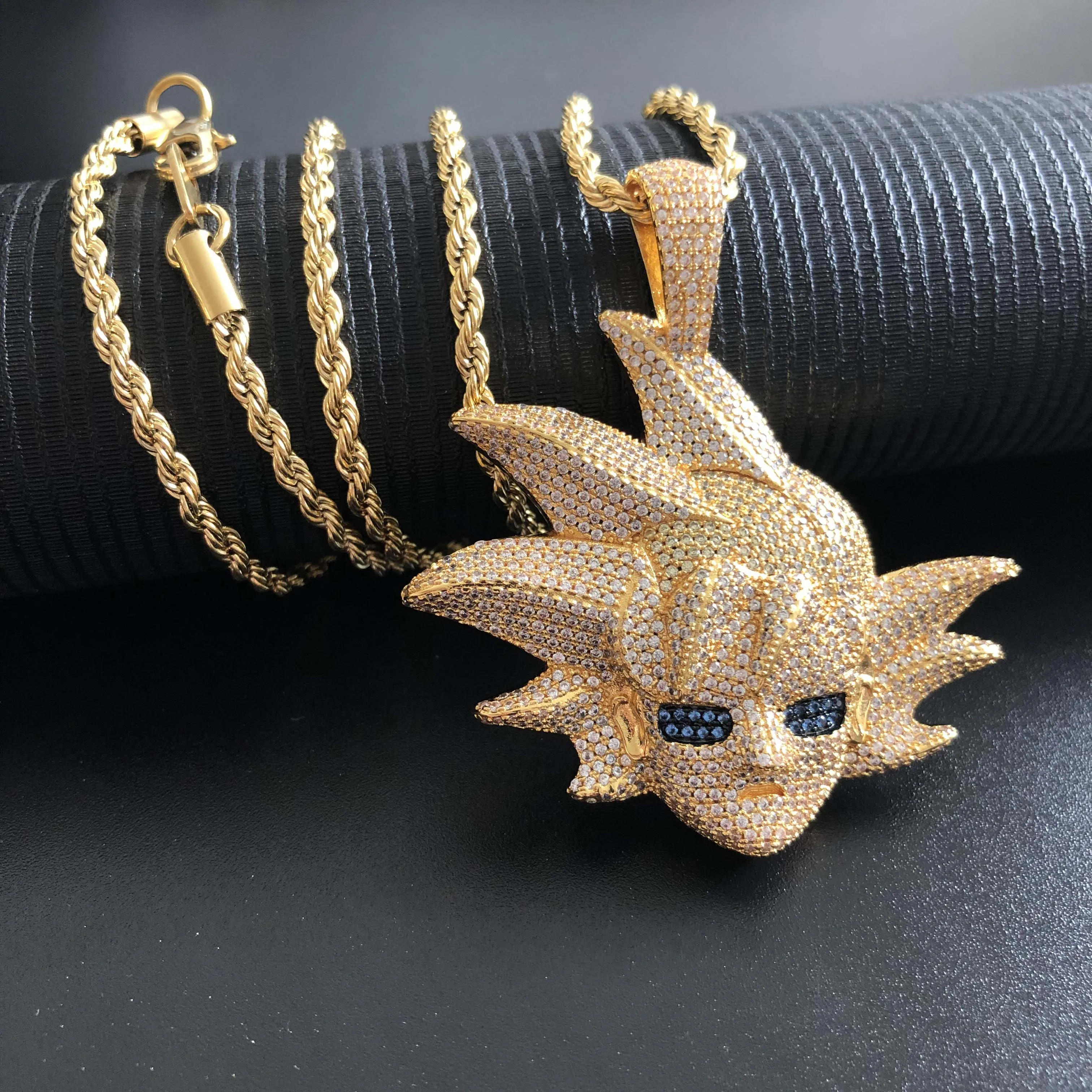 

Ice Jewelry Gold Models CZ Iced Out Gold Pendant