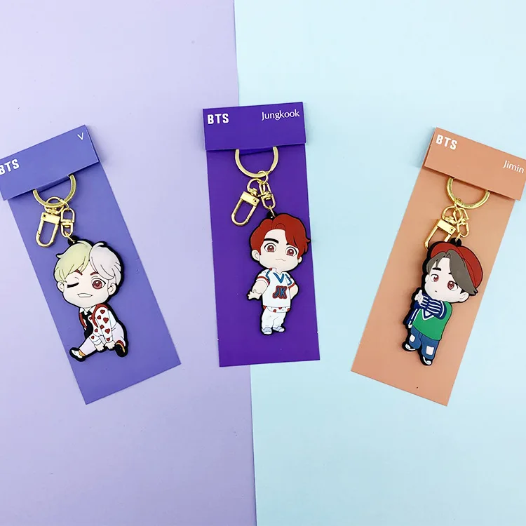 V jungkook jimin rm suga jh jin новые Мультяшные подвески, брелоки kpop подарок