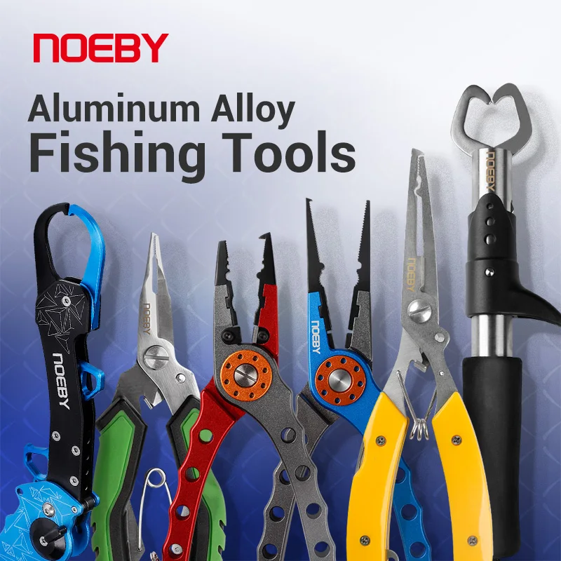 

Noeby Fishing Grip Pliers Combo Aluminium Alloy Fish Lip Grip Fish Hook Controller Adjustable with Connect Ring Fishing Tool