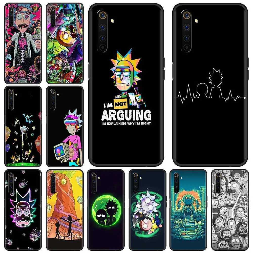 Ricks Cute Mortys Phone Case For Realme C3 C11 5 6 7 7i C15 X7 V15 X50 Pro 5G XT Q2 Q2i C20 Back Silicone Cover Coque | Мобильные
