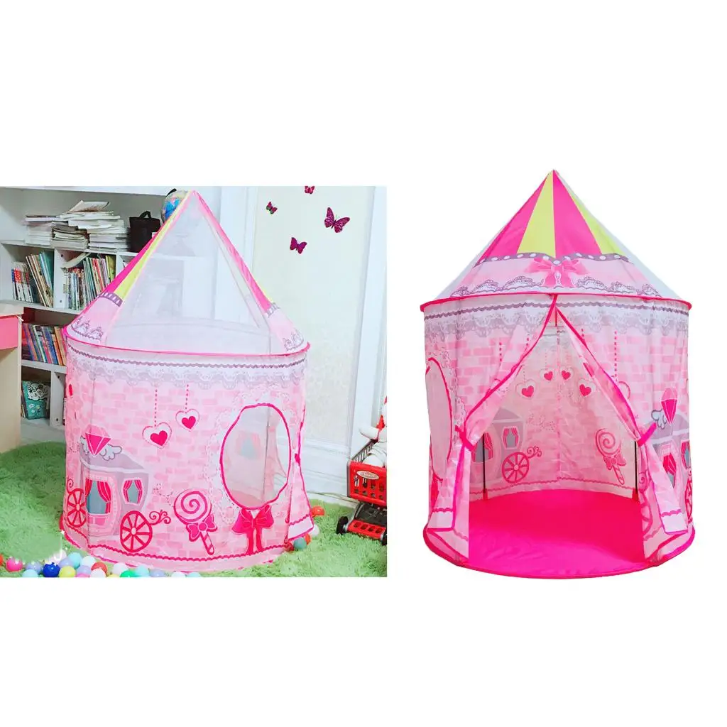 Pink Folding Kids Space Capsule Playtent Fantasy Indoors/Outdoors Playset Beach Toys Cute Ornaments Home Kindergarten