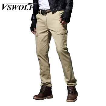 

Cargo Pants Military Tactical Pants Army Working Assault Pantalon Style Men High Quality Cotton Trouser Hunt Combat Trouser