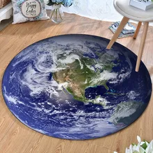 Рождественские подарки для детей, круглый коврик с изображением планеты, коврик для комнаты, ковер для молитвы, коврик для дома, медведь из мультфильма «зверотоп»