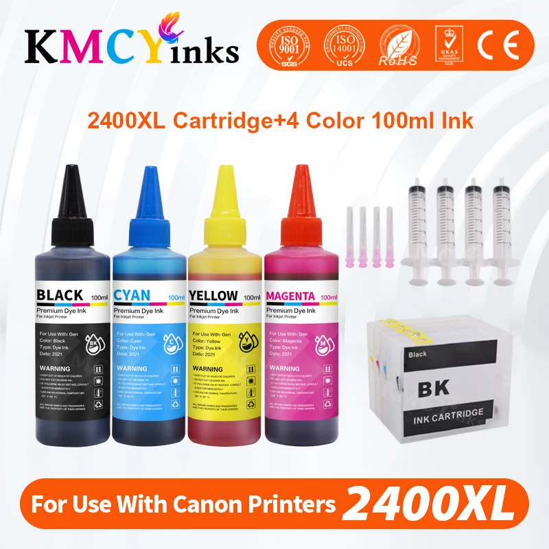 KMCYinksRefillInkCartridgePGI2400ForCanonMAXIFYMB5140MB5340