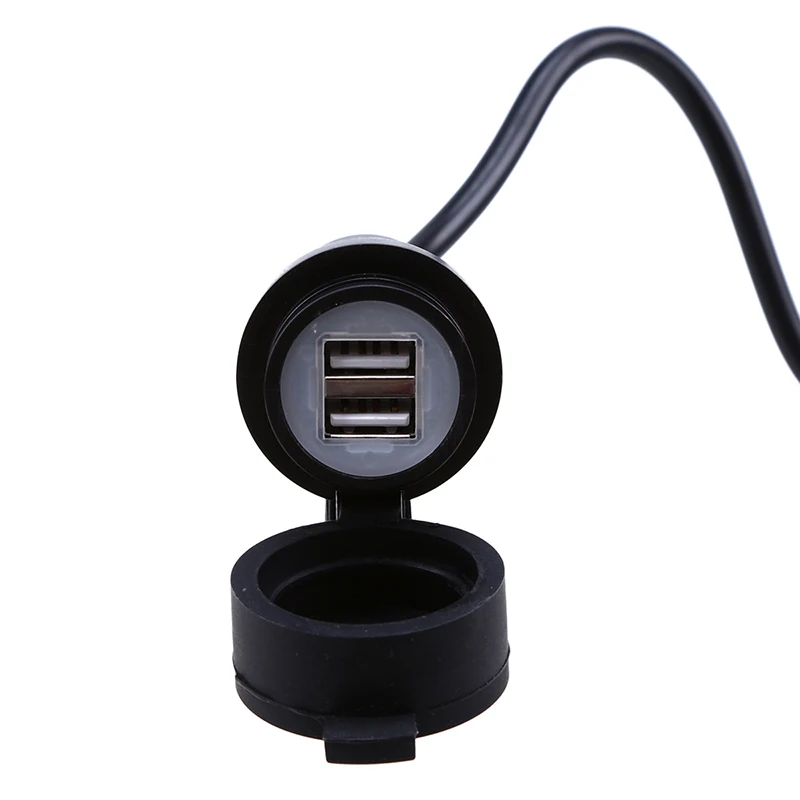 Резиновое зарядное устройство POSSBAY из АБС пластика для мотоцикла USB адаптер