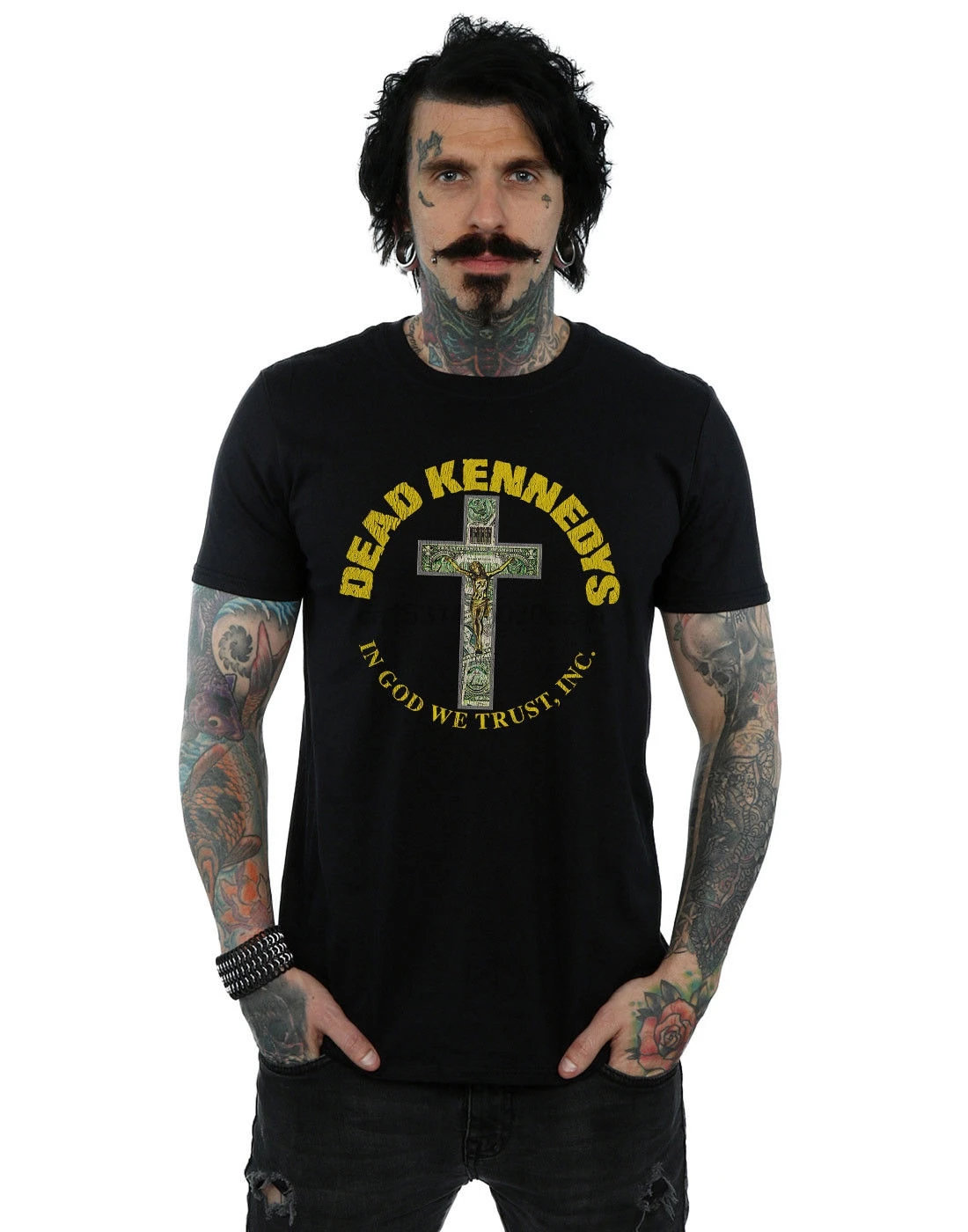 Dead Kennedys Мужская мы верим в Бога футболка 2020 новые модные брендовые футболки с