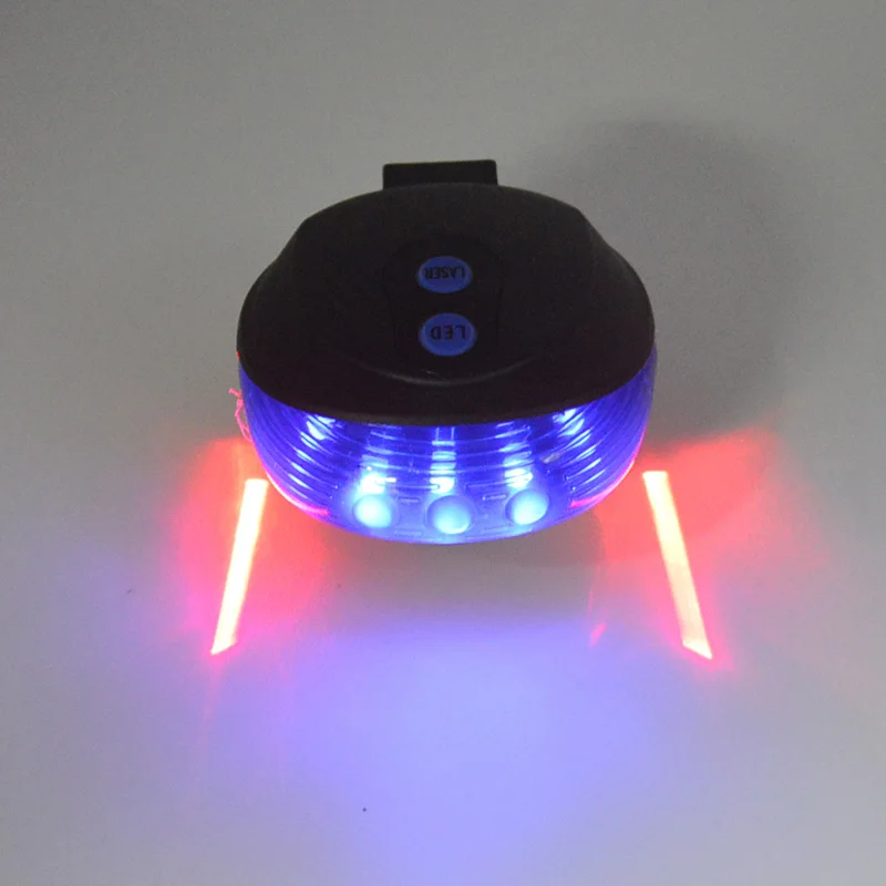 Straight Line Горячая 5LED+ 2 лазера Горный Дорожный велосипед свет лазера велотренажёр безопасности предупреждающий сигнал поворота лампы 7 модель внимание MVI-ing - Цвет: Straight Line