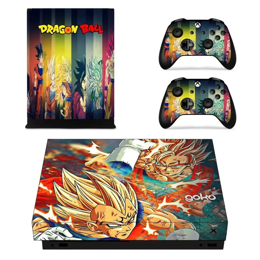 Для Xbox One X наклейка s Dragon Ball виниловое покрытие наклейки Стикеры Adesivo для Xbox one X консоли пульта дистанционного управления скины