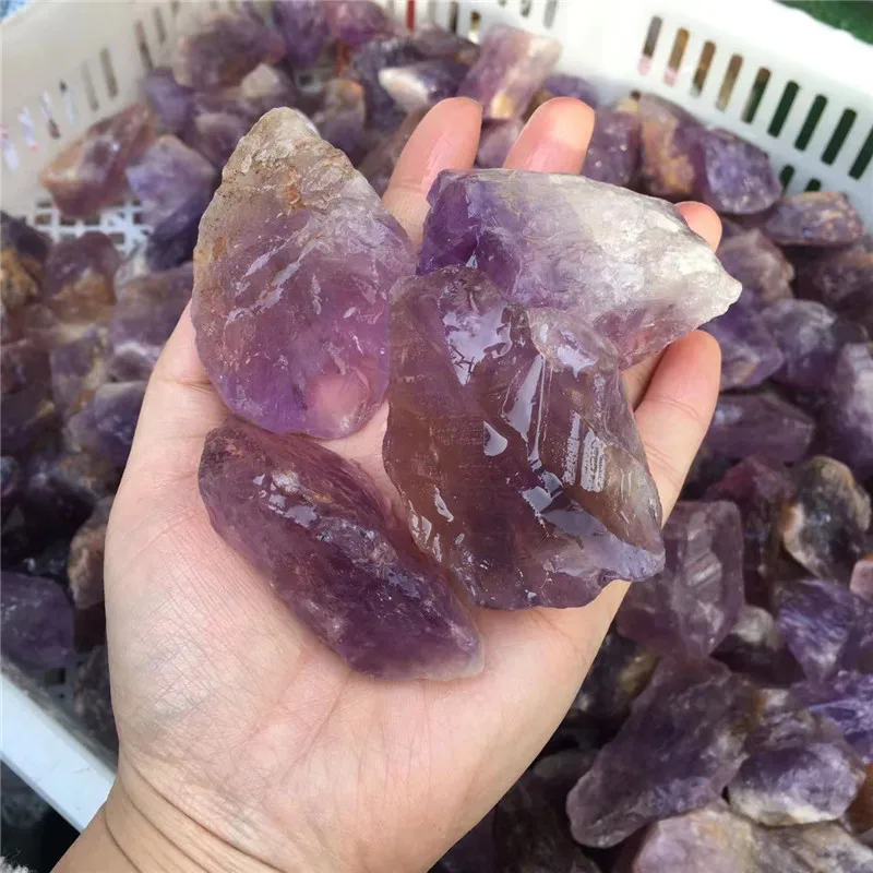 Natural Raw Quartz Healing Stone Amethyst Citrine Ametrine Rough For Home Decoration 5