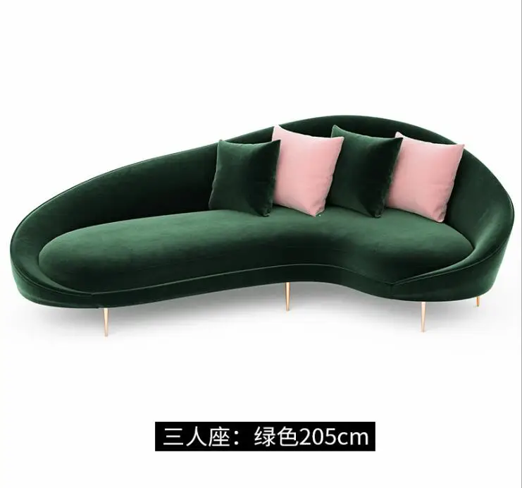 NICE curved mini sofa Beauty salon sofa