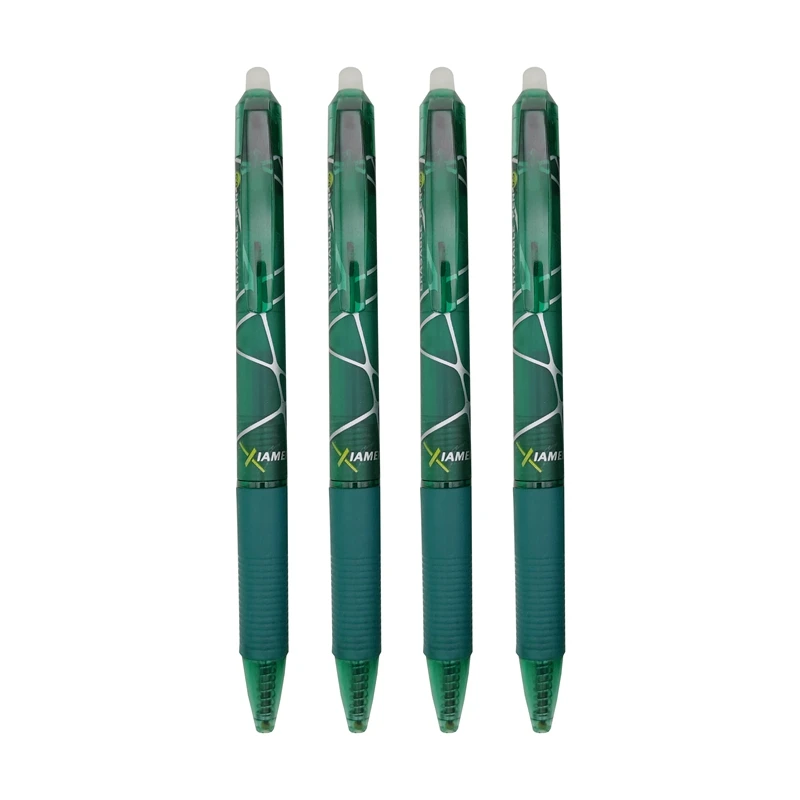 Xiamei 2/4 шт. набор стираемых гелевых ручек высокое качество канцелярские принадлежности для студентов и офиса ручки поставить 0,5 мм со стирающимися чернилами граффити детская ручка подарок - Цвет: Green 4pcs