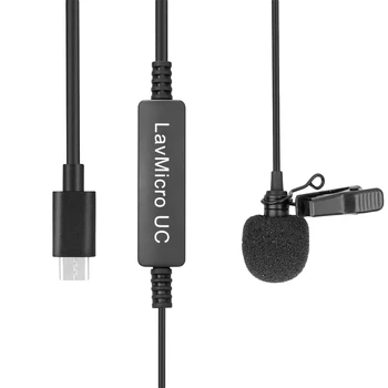 

Saramonic Lavmicro-Uc Usb-C Type Omnidirectional Lavalier Microphone, Android Mic Clip on System Perfect for Recording