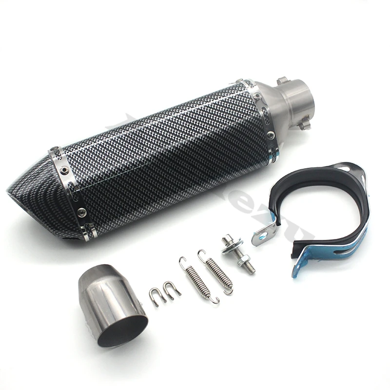 ACZ для Honda Yamaha Kawasaki 28-51 мм 36-51 мм 38-51 мм Универсальная выхлопная труба мотоцикла глушитель W/глушитель из углеродного волокна