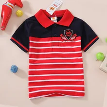 Г. Новая Стильная летняя рубашка-поло с короткими рукавами детская одежда импортные товары из чистого хлопка в Корейском стиле, Детская футболка BOY'S a Generat