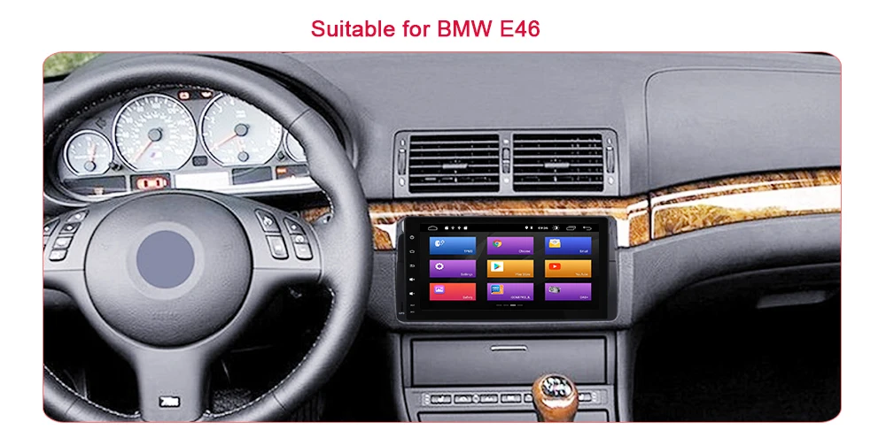 1 Din Android 9,0 gps Автомобильный мультимедийный плеер для BMW E46 M3 318/320/325/330/335 Rover 75 купе навигация головное устройство DVD стерео 2G