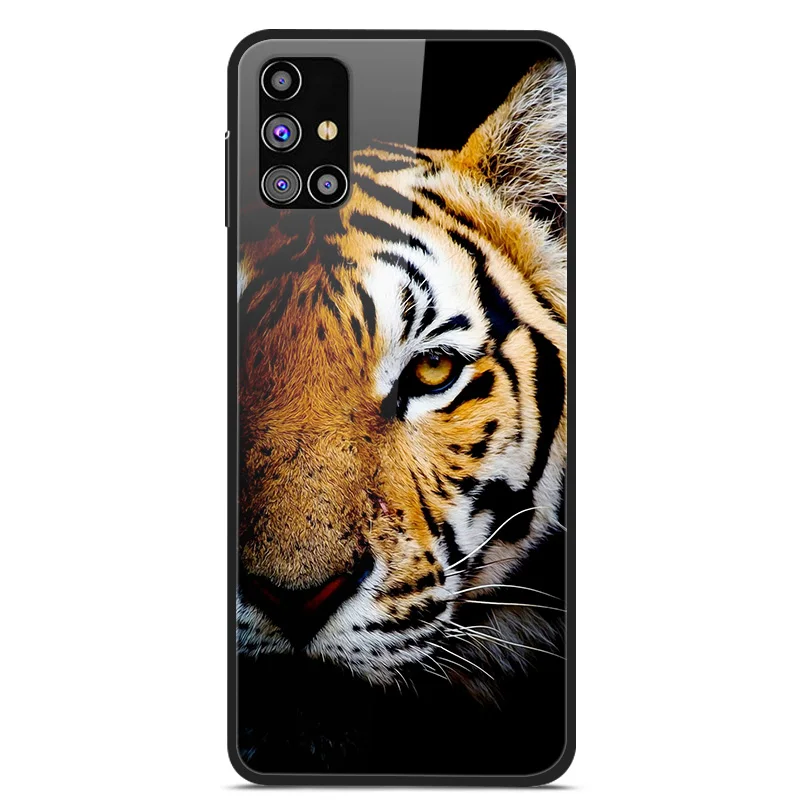 Luxury Tempered Glass Hard Back Cover for Samsung Galaxy - Premium Phone Case Shell