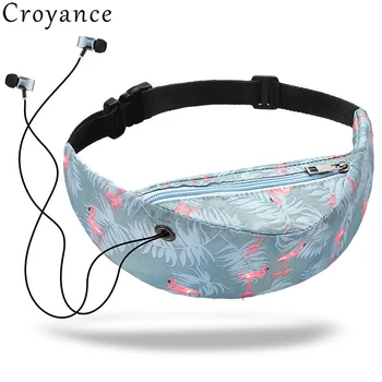 

Croyance Women Waist Bag Waterproof Canvas Belt Bags Chest Pack Girls Sling Bags New Fashion Mobile Phone Pouch Sports Bag