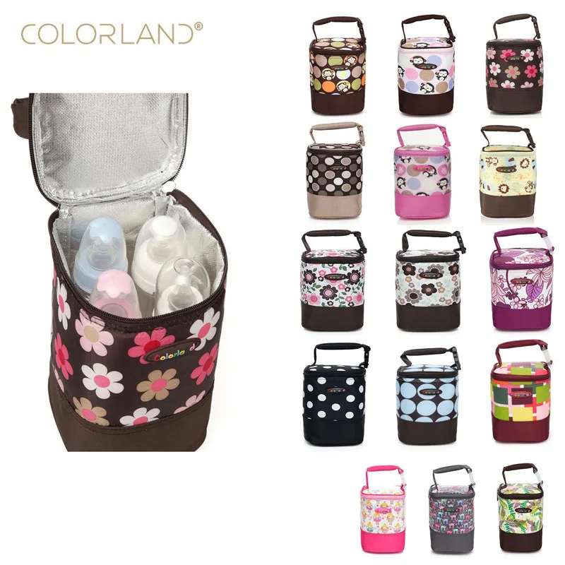 COLORLAND брендовая сумка для детской бутылочки, термос, сумка-тоут, сумка для ухода за младенцем, изоляционная сумка для грудного молока, для сохранения фруктов, свежий Ланч-бокс