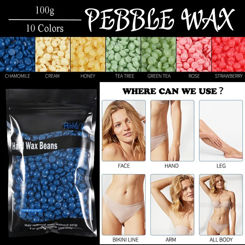 

100g Hair Removal Beans Painless Hair Removal Long Lasting Effect Multiple Flavors To Choose Hair Removal Wax