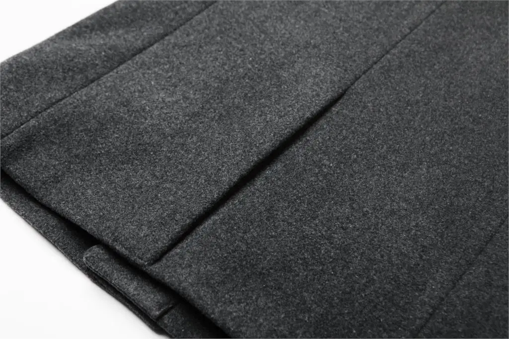 Fashion Winter Wool Jacket Men's High-quality Wool Coat Casual Slim Collar Wool Coat Men's Long Cotton Collar Trench Coat