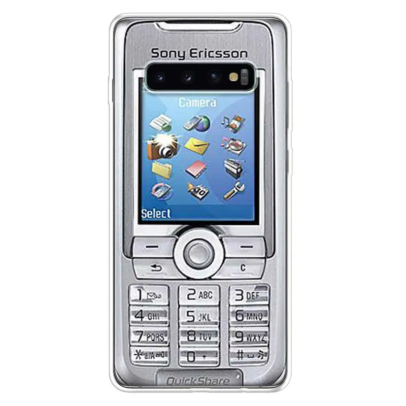 Retro mobile phone Phone Case For Samsung Galaxy S20 FE S21 Ultra S10 Lite S9 S8 Plus S7 Edge J4 J6 J8 Soft TPU Back Cover