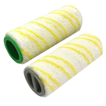 

2 Pcs Roller Brush Set Wet Dry Hard Floor Vacuum Cleaner Replacement for Karcher FC3 FC5 Accessories Kit