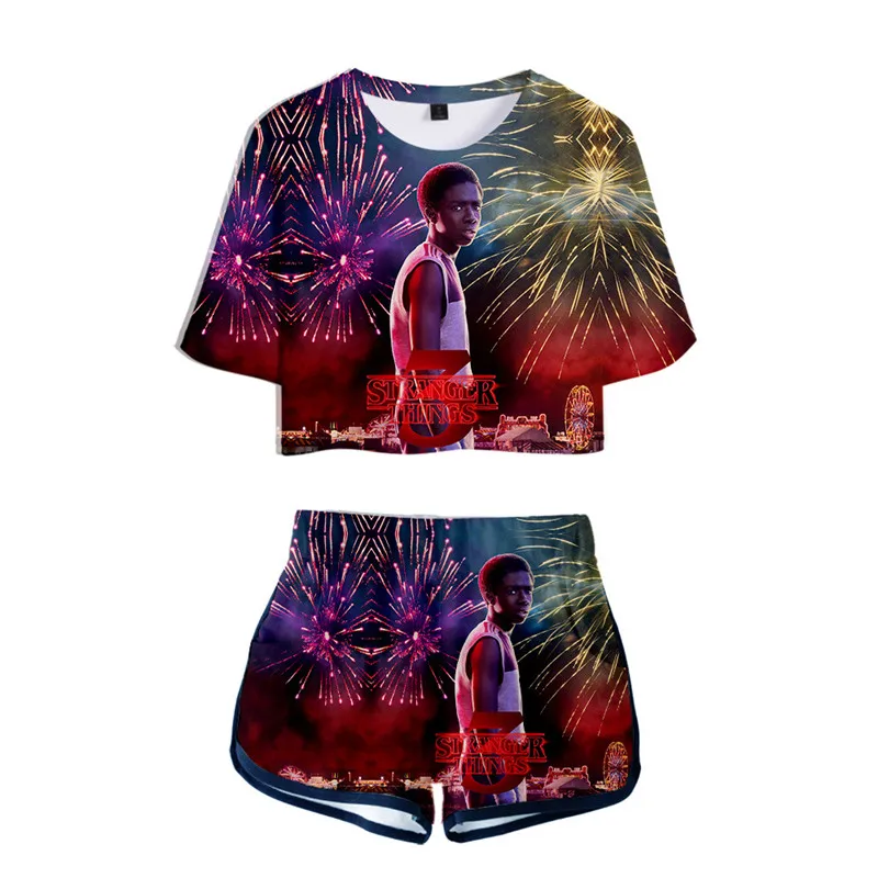 COSREA Stranger Things Costume T Shirt Shorts Two Piece Suit Girls Women 3d Print Tees Eleven Sports Sets -Zentai shop online H2b5c803d8753486883ec1ef07a6d5d0bA.jpg