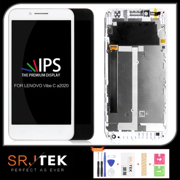 

SRJTEK 5.0" Display For Lenovo Vibe C LCD A2020 Digitizer For Lenovo A2020a40 Touch Screen Assembly Replace Parts 1280*720