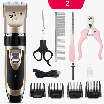 

Shaver USB Rechargeable Low Noise Cleaning Brush Cordless Dog Cat Home Comb Haircut Machine Pet Electric Clipper Hair Trimmer