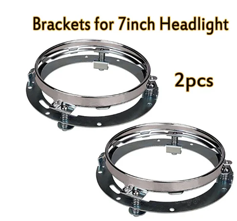 2 pcs chrome Для Jeep JK TJ Suzuki Samurai SJ410 75 Вт " 7 дюймов светодиодный фары Hi/Lo луч DRL налобный фонарь для Lada 4x4 Hummer Land Rover Defender - Цвет: 2 pcs chrome