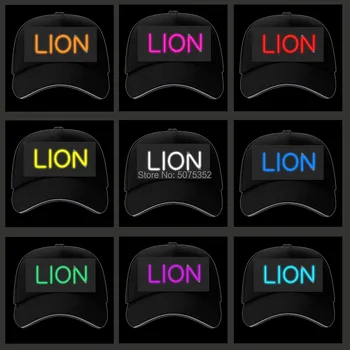 

Novelty Neon Light LED Caps EL Wire Hip Hop Cap Cosplay Party Decor Light Up Baseball Cap Dance DJ Luminous Hat For Night Club
