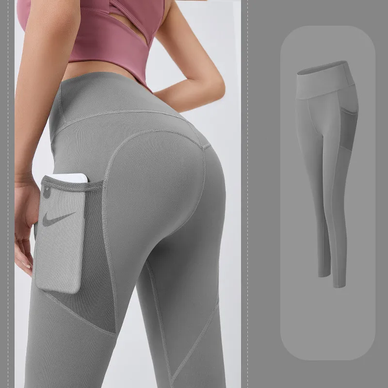 gym leggings Sexy Girl Pocket Leggings Women Fitness High Waist Push Up Legins Sport Workout Anti Cellulite Seamless Jeggings Sweatpant tiktok leggings Leggings