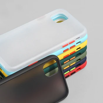

Luxury Contrast Color Frame Matte Hard PC Protective For iPhone SE 2020 Phone Case For iPhone 11 Pro X XR XS Max 6 6S 7 8 Plus