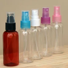 Cor aleatória 120ml recarregável viagem transparente plástico perfume recipiente vazio spray garrafas maquiagem cosméticos ferramenta