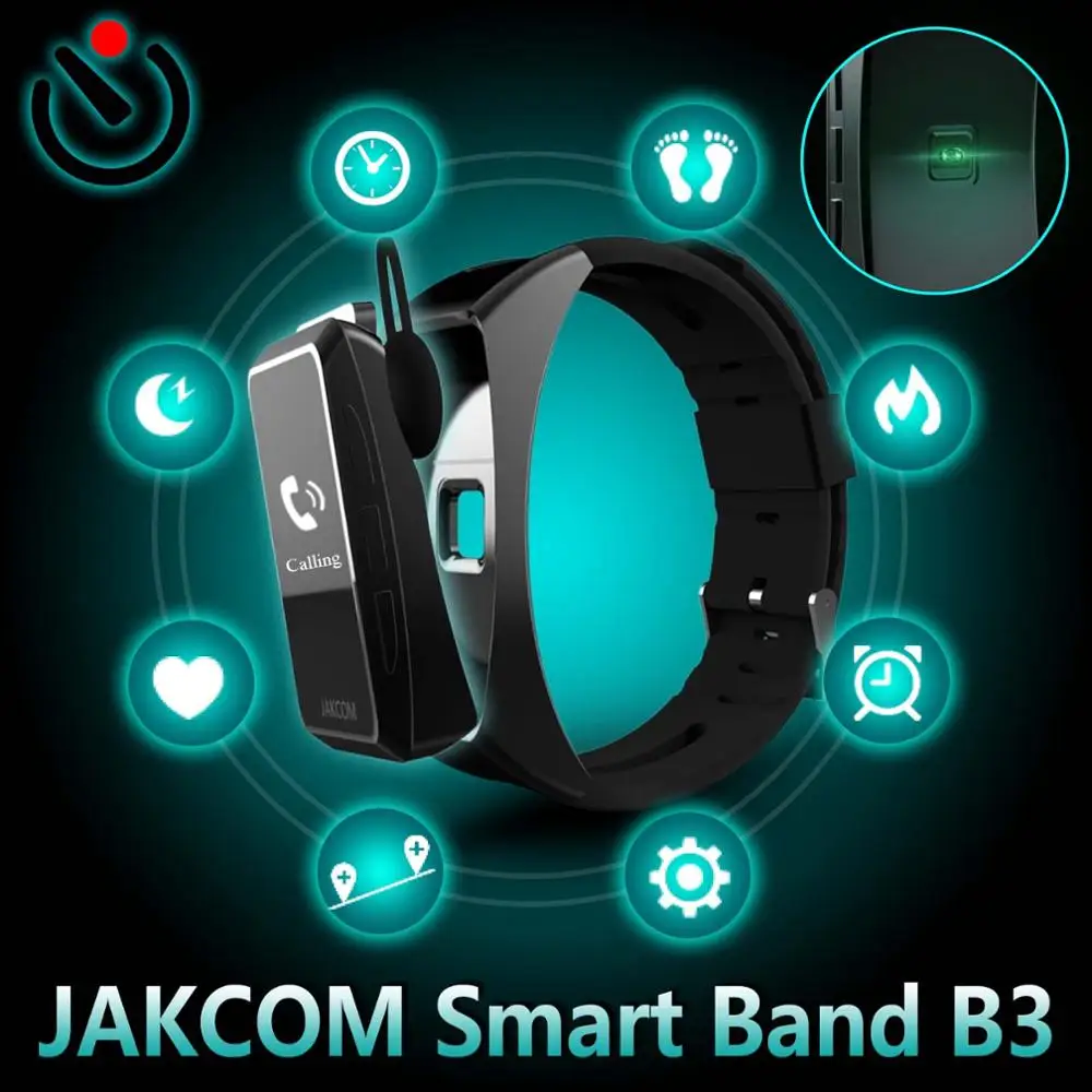 

JAKCOM Smart Band B3 Bluetooth Smart Wristband Wireless Headphone HD OLED Display Heart Rate Monitor Smart Bracelet