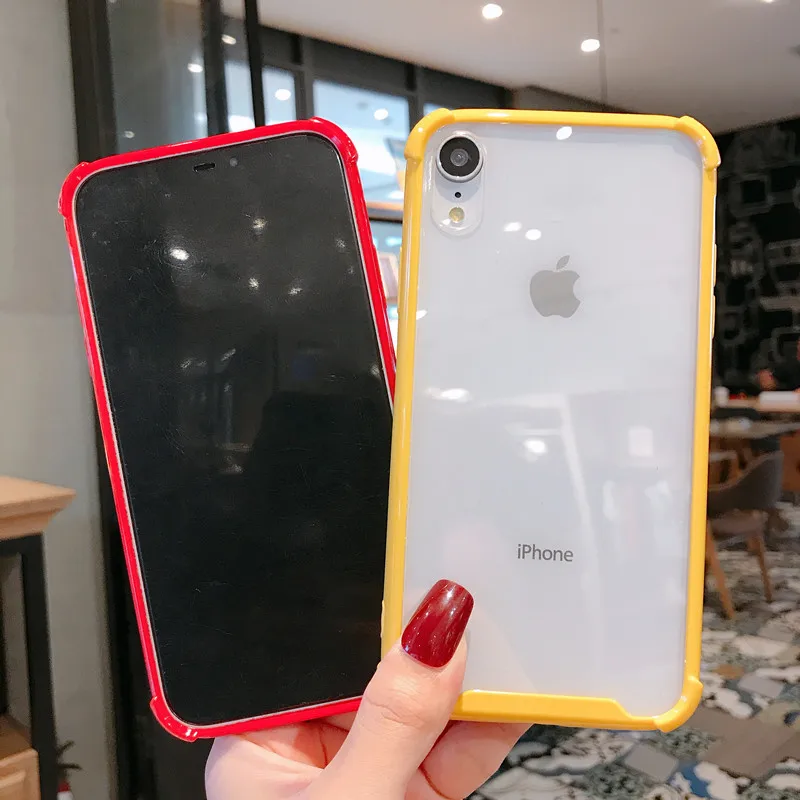 Противоударный жесткий акриловый чехол для iPhone 11 Pro Max 6 6S 7 8 Plus, чехол Xs Max X XR, чехлы для телефонов, прозрачный жесткий чехол для ПК