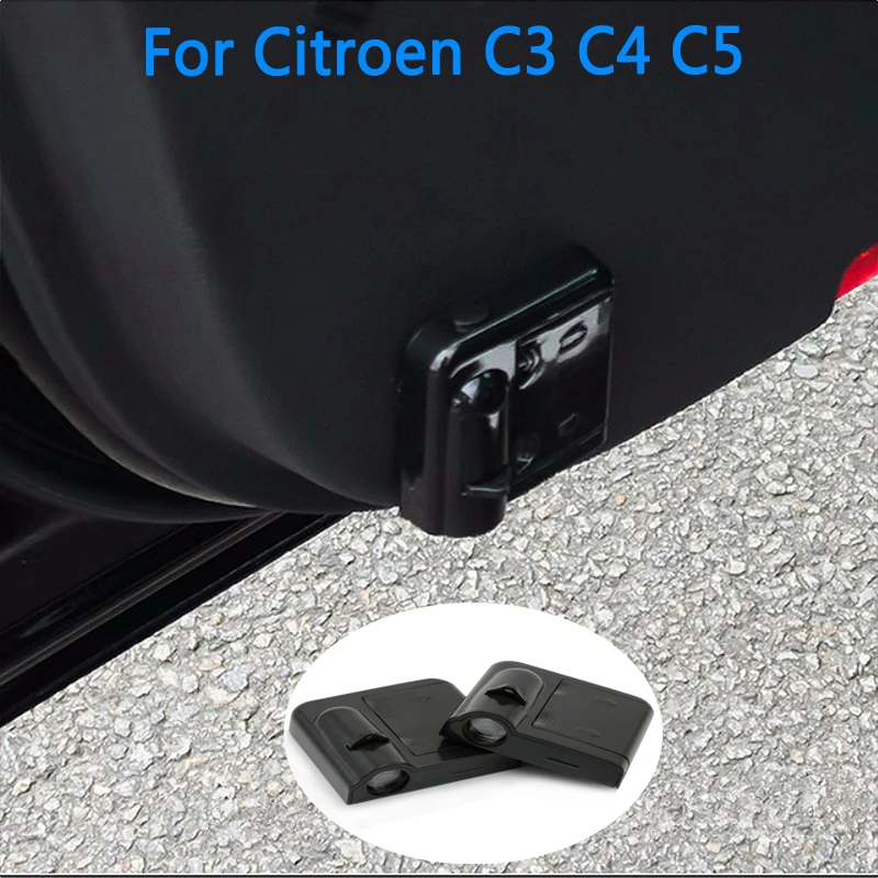Для Citroen C3 C4 C5 беспроводной светодиодный автомобиль Дверь Добро пожаловать лазерный проект или логотип призрак тени Ночной свет авто аксессуары
