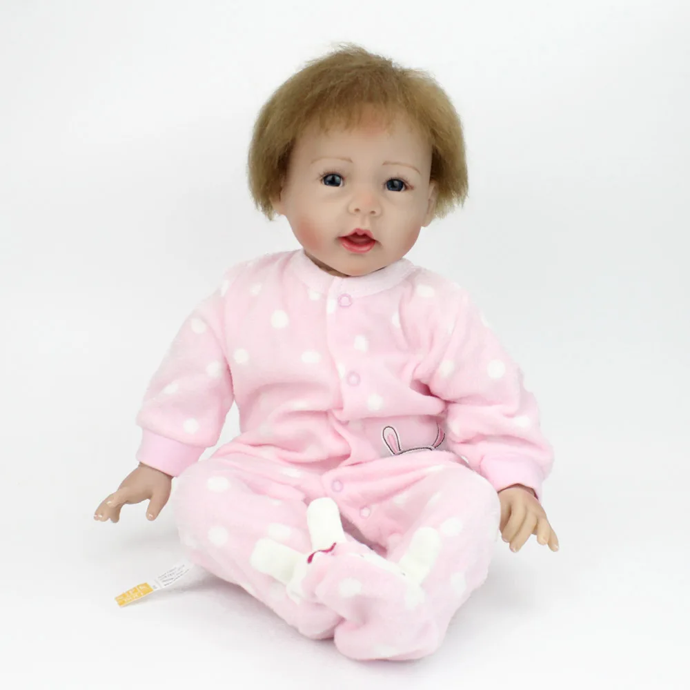 55CM NPK DOLL Bebe reborn toddler princess girl doll Silicone vinyl adorable Lifelike Baby Bonecas menina reborn toys gift