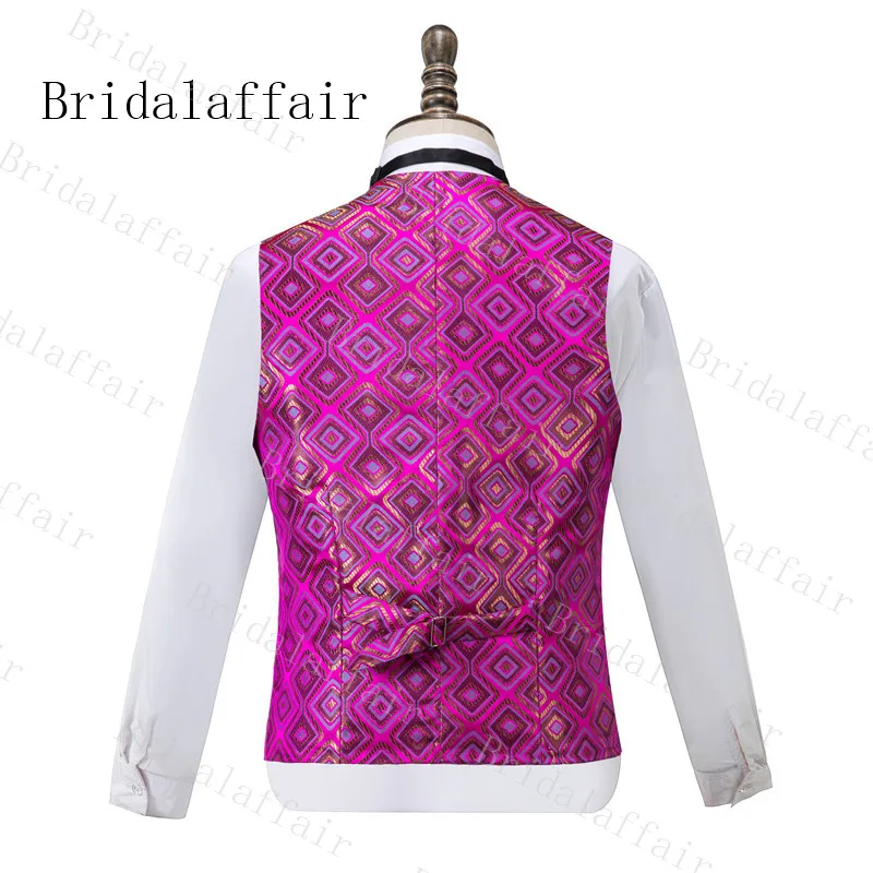 Bridalaffair Genle, мужские костюмы, розовый, настоящие мужские костюмы, черный свадебный костюм, смокинги для мужчин, смокинг, Свадебные/выпускные костюмы, 3 предмета