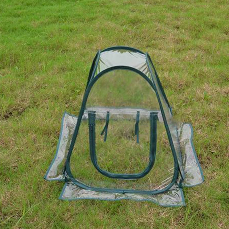 PVC Portable Foldable Mini Garden Greenhouse Cover Flower House Planting Insect-Proof Bird Cover for Outdoor Protection garden greenhouse cover