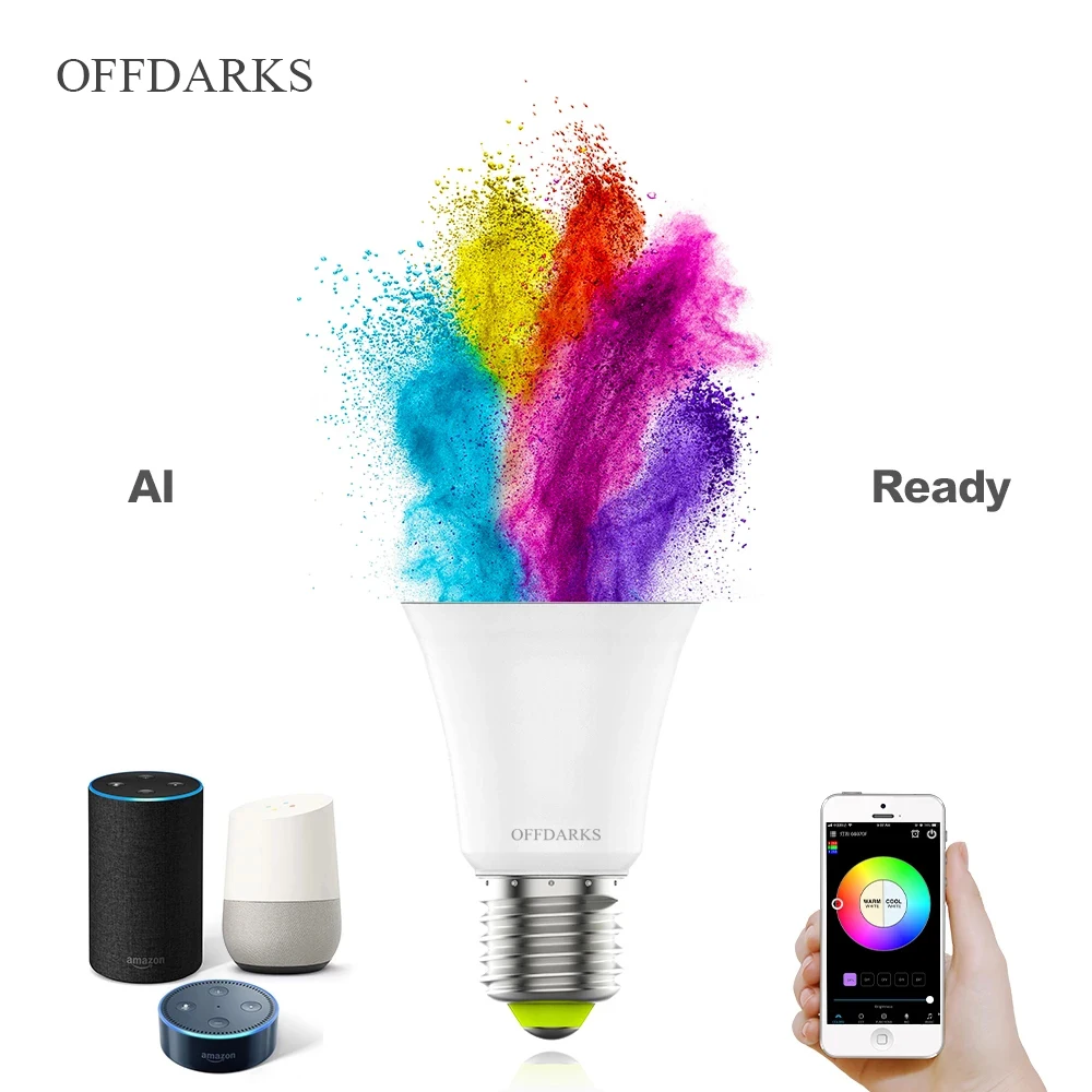 Умный светодиодный светильник OFFDARKS 7 Вт Wi-Fi голосовое управление Совместимость с