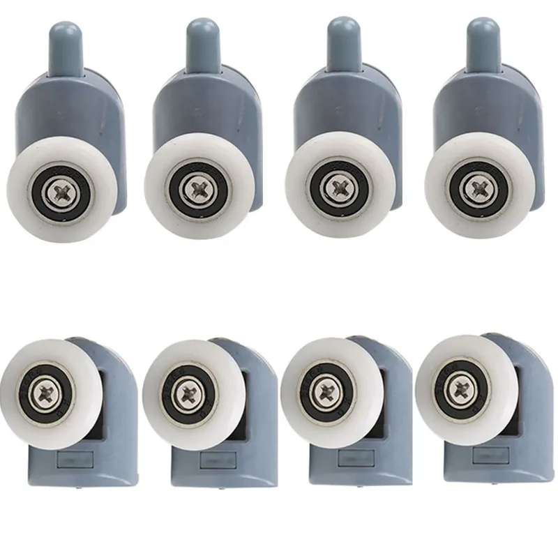 4 pièces-8 pièces/ensemble salles de douche cabines poulie/salle de douche rouleau/coureurs/roues/poulies diamètre 20mm/22mm/23mm/25mm/27mm
