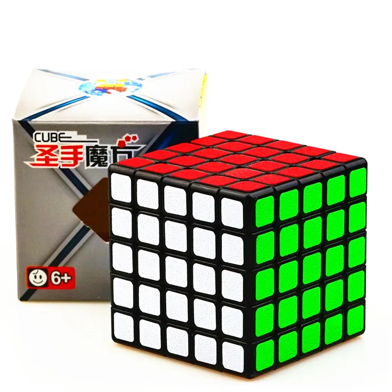 ShengShou ChuanQi ПВХ матовый 5x5x5 Torsion пазл волшебный куб быстрый ультра-Гладкий 5x5 обучающий кубар-Рубик на скорость детские игрушки подарок - Цвет: Frosted White