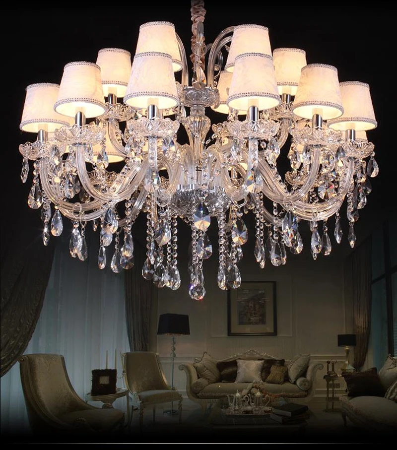 Modern LED Chandelier for Dining Room Lamps Girls Bedroom Lights Kitchen Light Fixtures Lustre De Cristal Teto Glass chandelier
